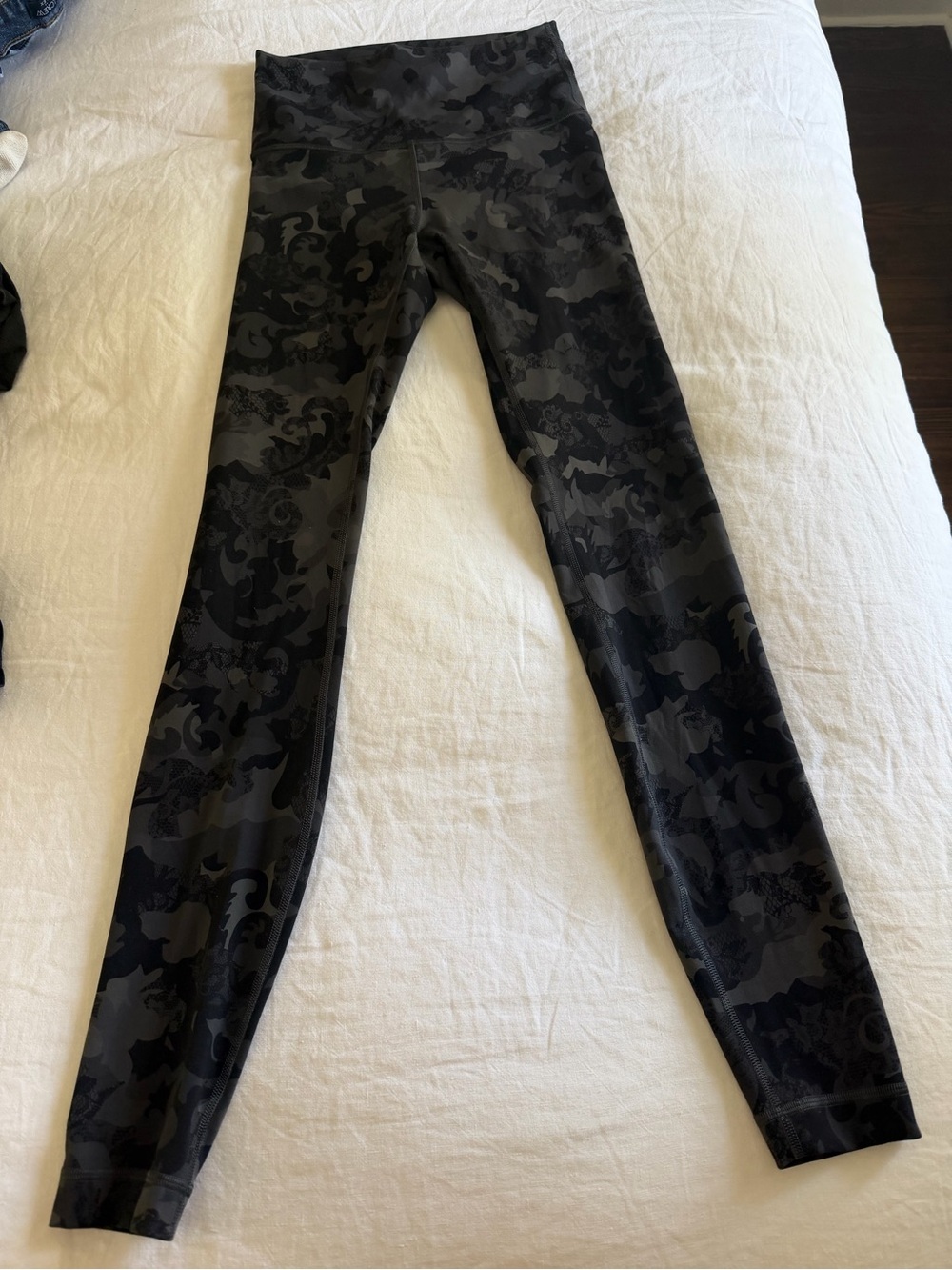 lululemon athletica Black & Charcoal Camouflage Leggings